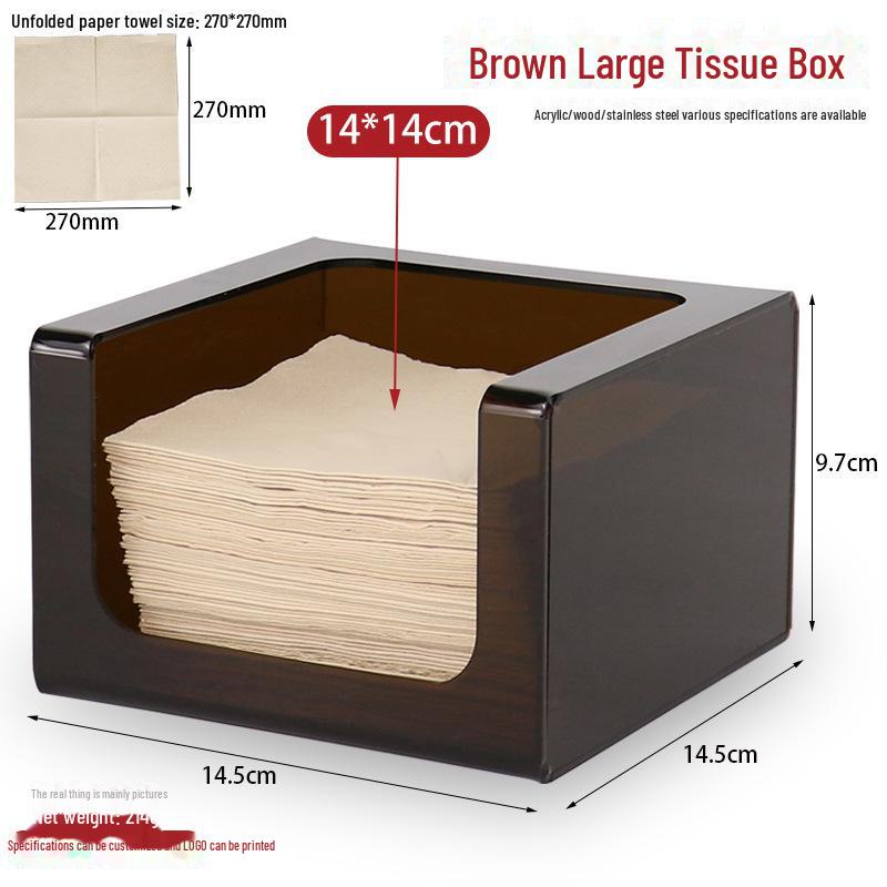 Square Tissue Box - Restaurant & Hotel Napkin Holder