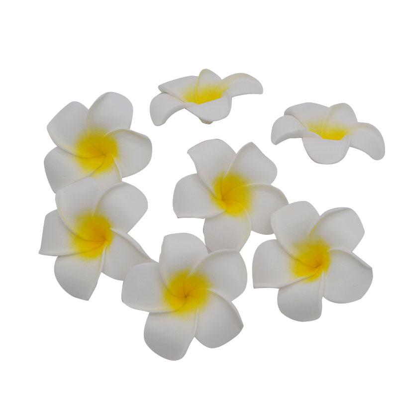 10Pcs/lot Plumeria Hawaiian PE Foam Frangipani Artificial Flower Headdress Flowers Egg Flowers Wedding Decoration Party Supplies