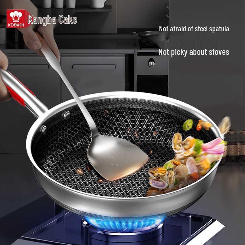 

Kombach 28cm 316L Stainless Steel Non-stick Deep Frying Pan