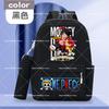 2pcs One Piece Backpack with Pencil Case Student Schoolbag Casual Large Capacity Backpack Boys Men Cartoon Anime Bookbag Gift