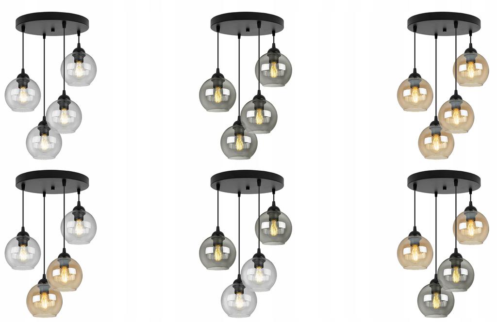 MODERN GLASS BALL HANGING LAMP COLOR CHOICE