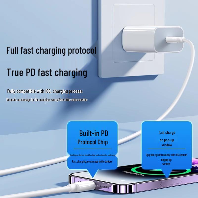 Compatible Apple Charger for iPhone 14/13/12/XS Max - Fast Charging Data Cable