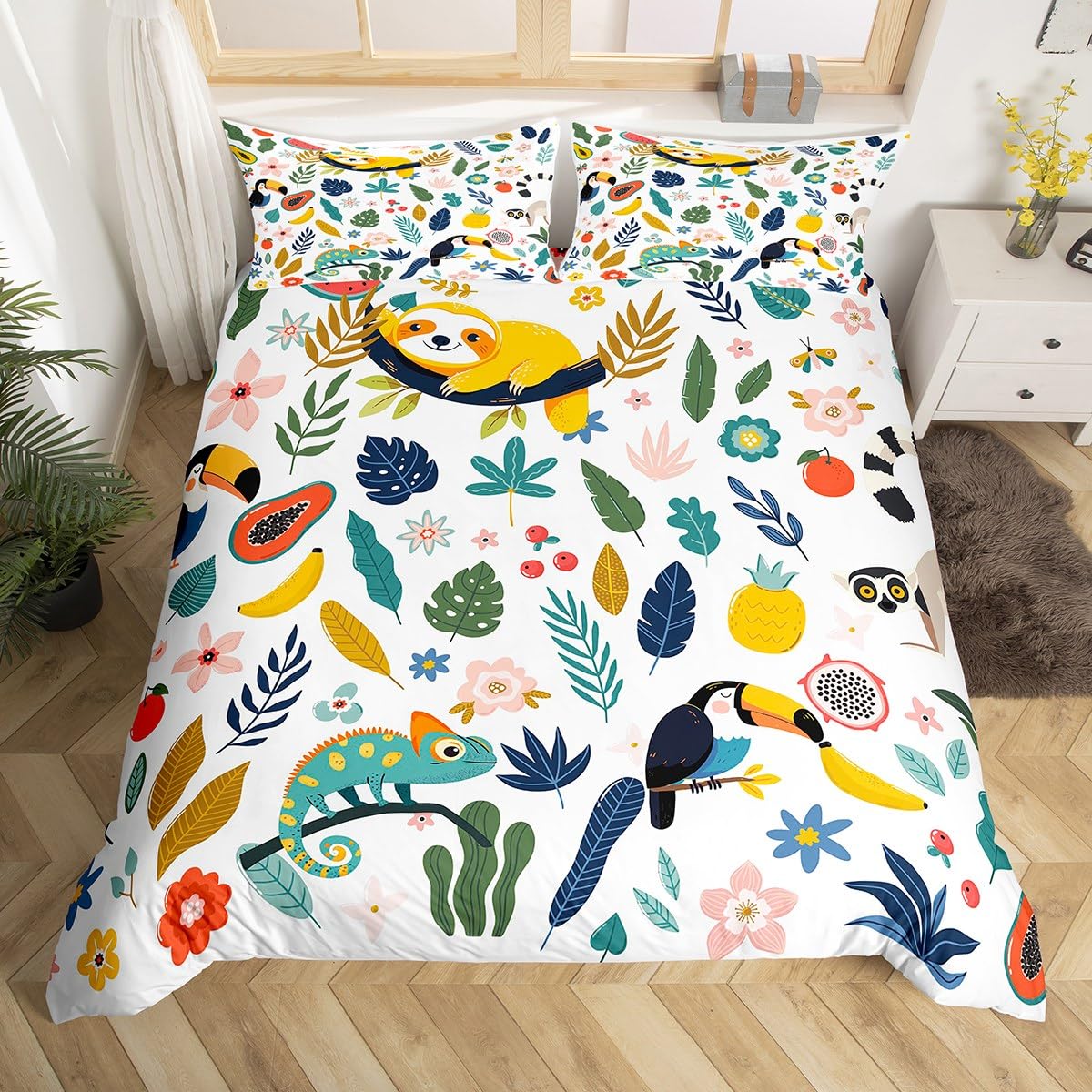 

Comforter Pitaya For Kids Boys Girls Queen King Lightweight Bedroom Decor Tropical Fruit Print Bedding Set Comforter (quilt)-EU Single(135*200cm)3pcs