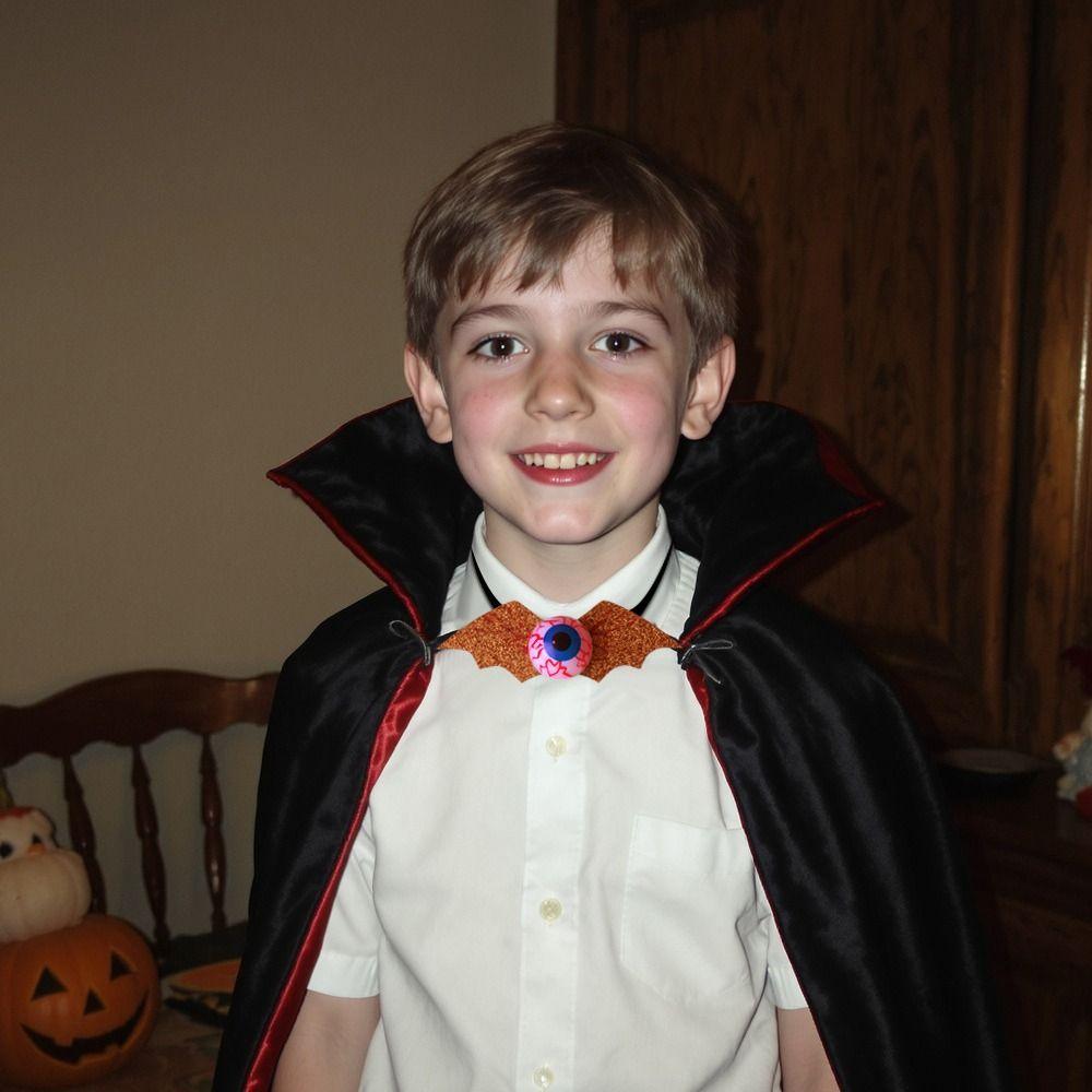 Spooky Gold Dust Bat Bow Tie Haunted Halloween Tie Props  Costume Party