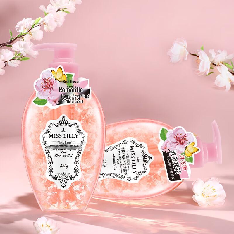 MISS LILLY Cherry Blossom Petal Body Wash