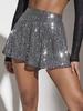 Collezione Primavera/Estate 2026 Pantaloncini Hot Pants e Pantaloni Gonna con Paillettes, Perline e Cristalli da Donna
