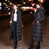 Women's Long Jacket Coat Plus Size Autumn Winter Slim Medium Solid Colour Warm Outerwear