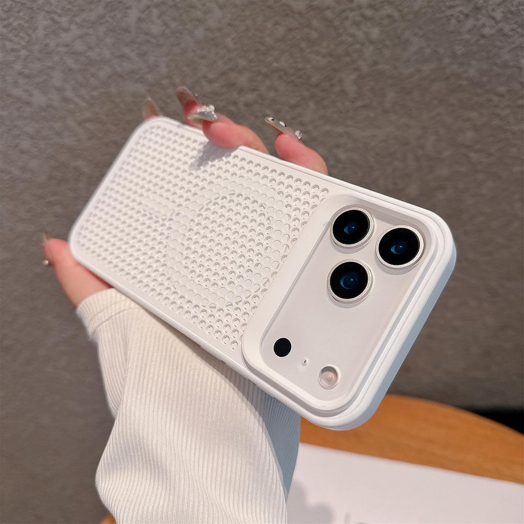 Honeycomb heat dissipation magnetic attraction is suitable for iPhone18PROMAX skin-sensitive mobile phone case Apple 17 premium-sensitive case 16.