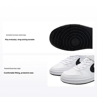 Court Borough Low Recraft PS White Black Kids Sneakers DV5457-104