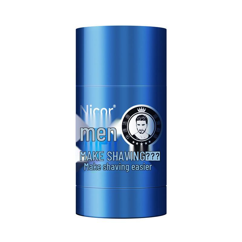 Bâton de Crème à Raser Hydratante pour Homme Nicor Nuokeya: Mousse adoucissante pour barbes