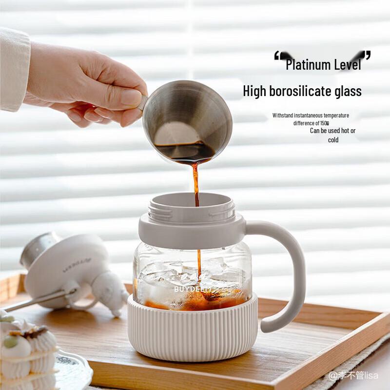Buydeem Glass Tea Infuser Water Bottle