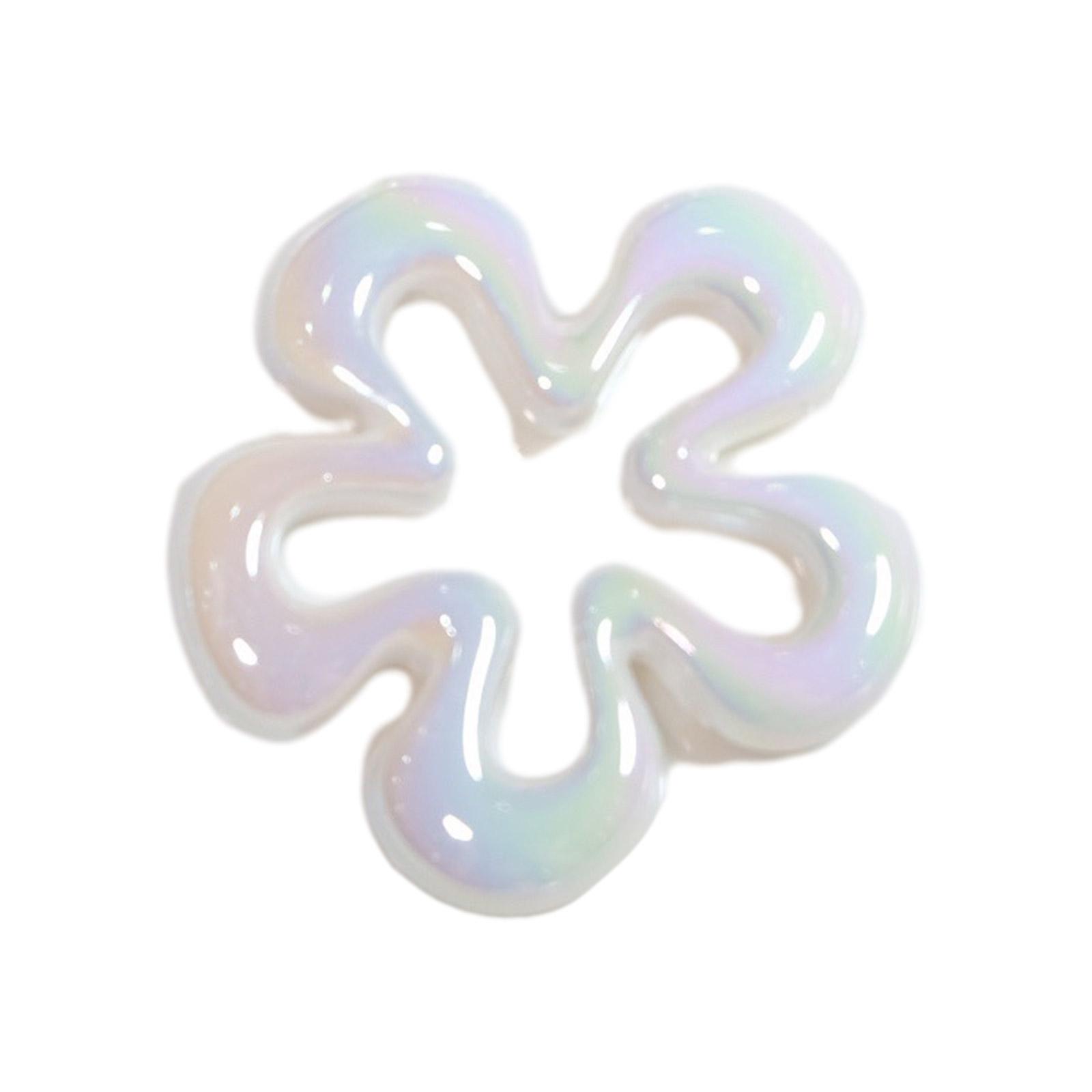 Hollow Flower Pendants Resin Flower Charm Small Flower Necklace Bracelets Supplies Resin Material for Bracelets Necklace