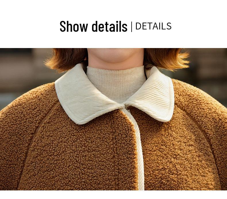 2025 New Cozy Lambswool Coat for Middle-aged & Senior Women - Thickened Velvet Winter Top