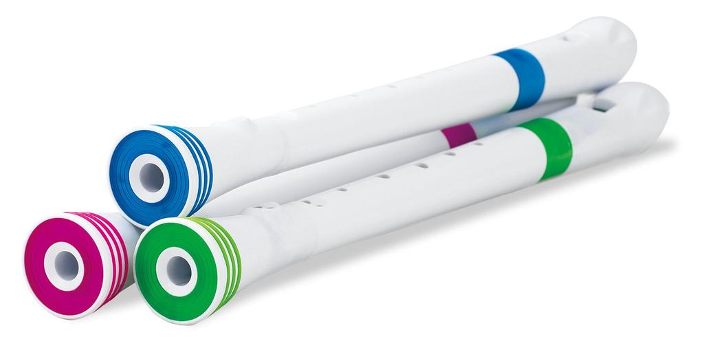NUVO Soprano Recorder German Style FGREBLJP Recorder (WhiteBlue) WhiteBlue []