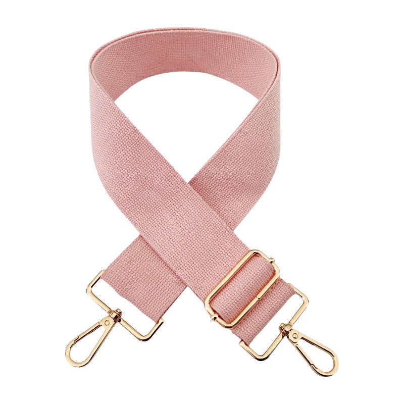 

Adjustable 5cm Solid Color Cotton Wide Shoulder Crossbody Strap Gun Buckle