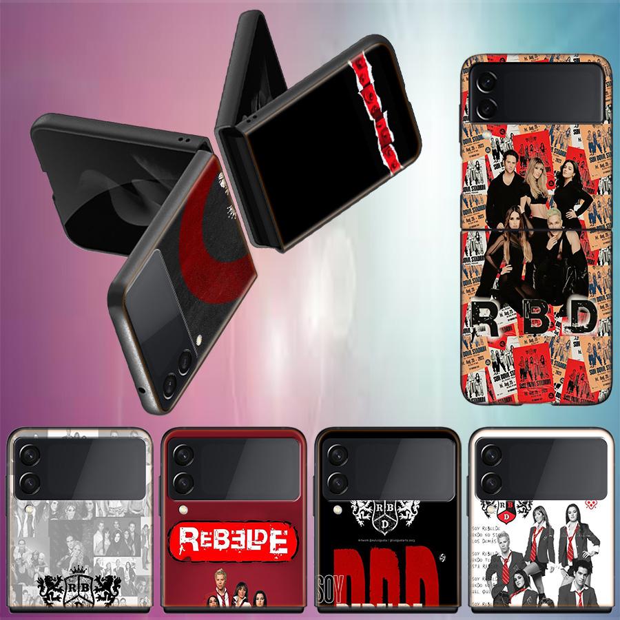 Fashion RBD Rebelde For Samsung Galaxy Z Flip 5 4 3 Case Shockproof Hard Cover Phone Z Flip 6 7 5G Z Flip 5 4 5G TPU PC Hard C