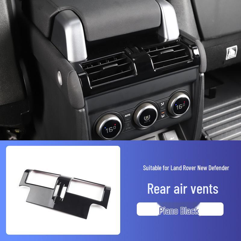 Land Rover Defender Armrest Box Rear Vent Decorative Kick Plate (Models 2020-2025)