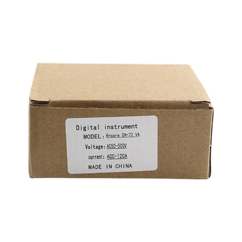 2in1 AC50-500V AC1-120A Voltmeter Amperemeter LED-Anzeige Ampere-Volt-Meter-Detektor Digitaler Spannungsstrom-Messgerät Tester Messgerät
