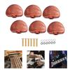 6Pcs Tuners Machine Head Replacement Buttons Knobs Universal Big Semicircle for Folk Electric Guitar Parts