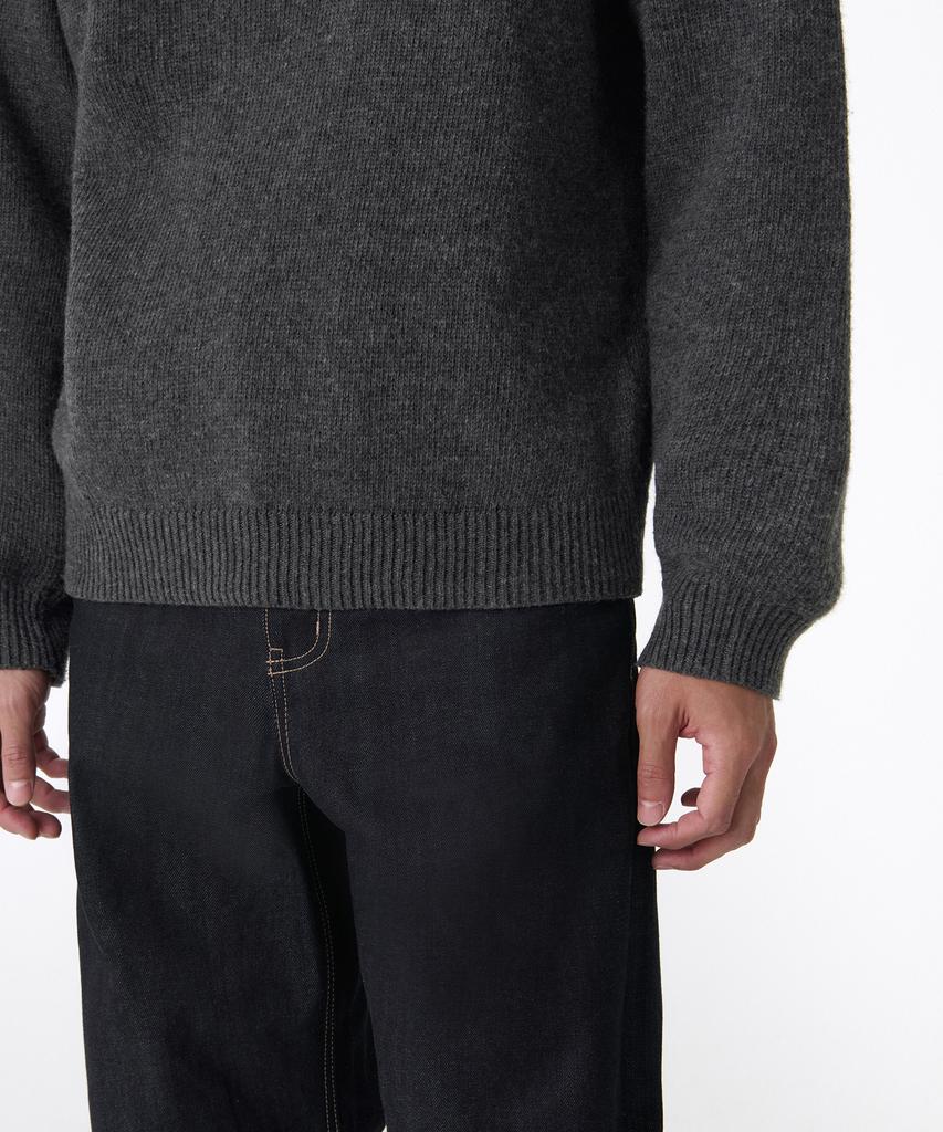 Musinsa Standard Essential Crew Neck Knit [Medium Grey]