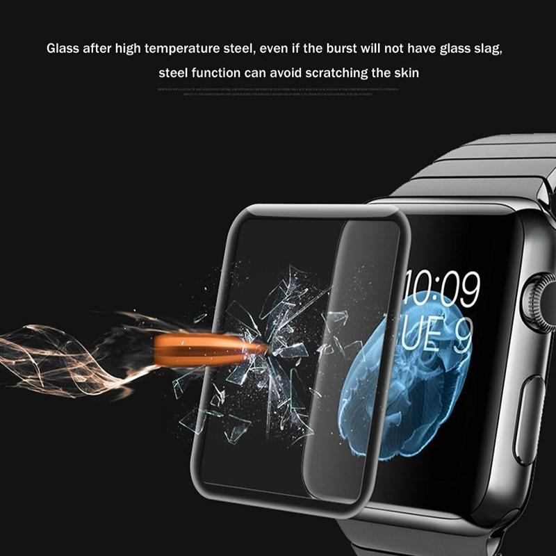 Buy For Apple iphone iwatch 1/2/3 Screen Protector 38mm 42mm 3D Full