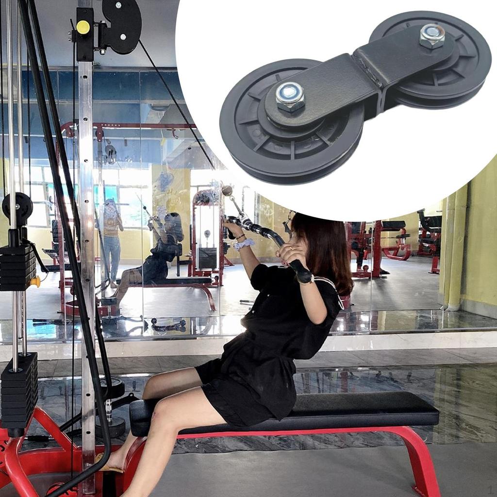 Akcesoria do podwójnego bloczka, Przyrząd do ściągania w dół, Solidny, Części zamienne do podnoszenia ciężarów, DIY Fitness