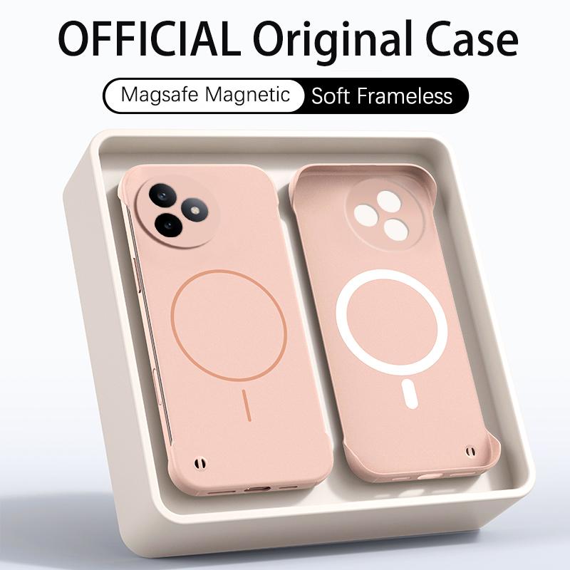 Luxus Ultra Dünne PC Matte Rahmenlose Hülle Für Magsafe Poco F5 F6 F7 PRO F7 Ultra X7 Pro Magnetische Stoßfeste Glatte Abdeckung