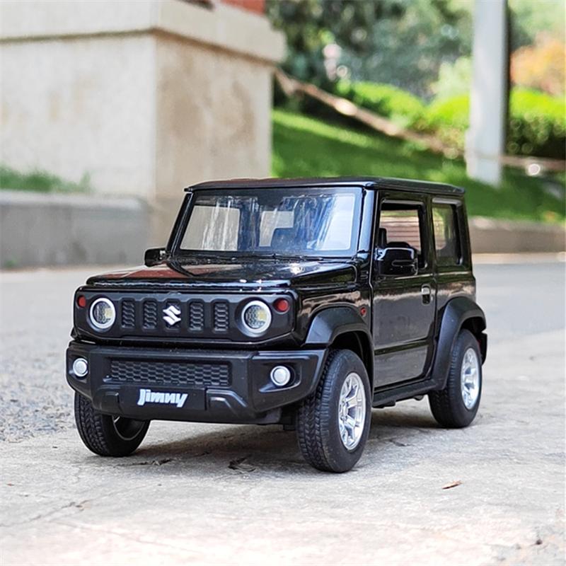 1/24 SUZUKI Jimny SUV Legierungsauto Modell Diecasts Metall Geländewagen Automodell Simulation Sound Licht Sammlung Kinderspielzeug Geschenk