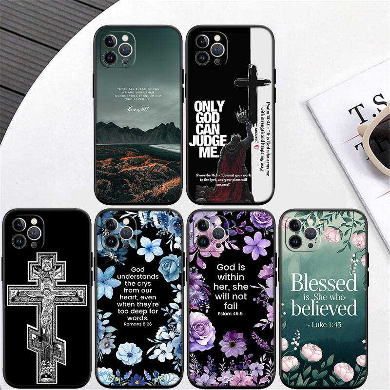 MH21 Bible verse Jesus Phone Shell Case for Redmi Note 8 9 10 11 11S 10C 10X 10A 10T 9A 9C 9T 9S 8T Pro Max Plus Prime