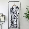 Multi-Color Silk Cotton Dress Home Wear Shoelace round Collar Skirt Special Treatment Rayon Nightdress for Women