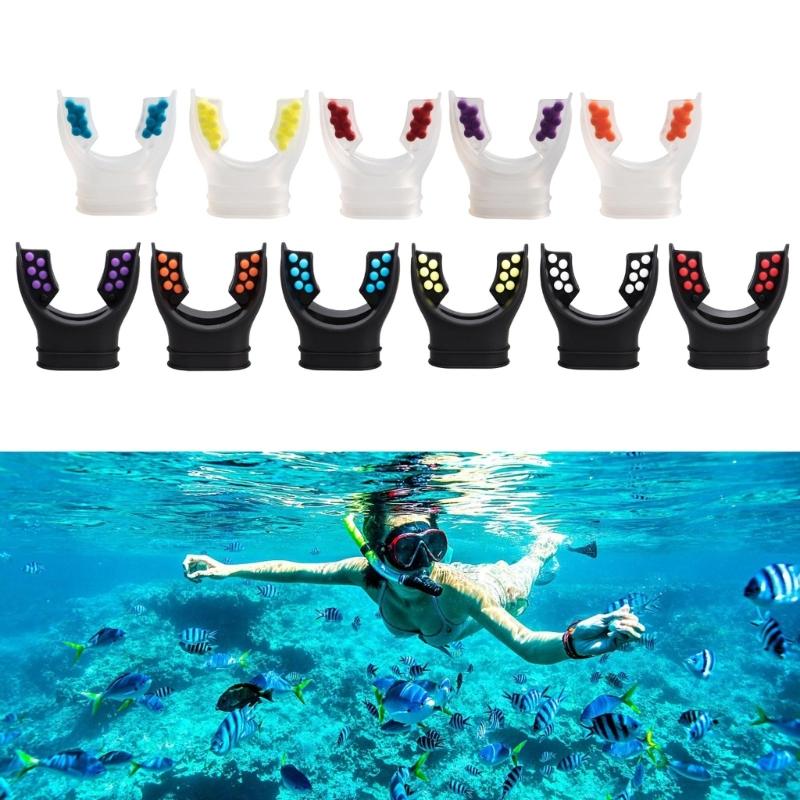 Silicone Diving Mouthpiece With Dots Scuba Diving Snorkel Regulator Mouthpiece