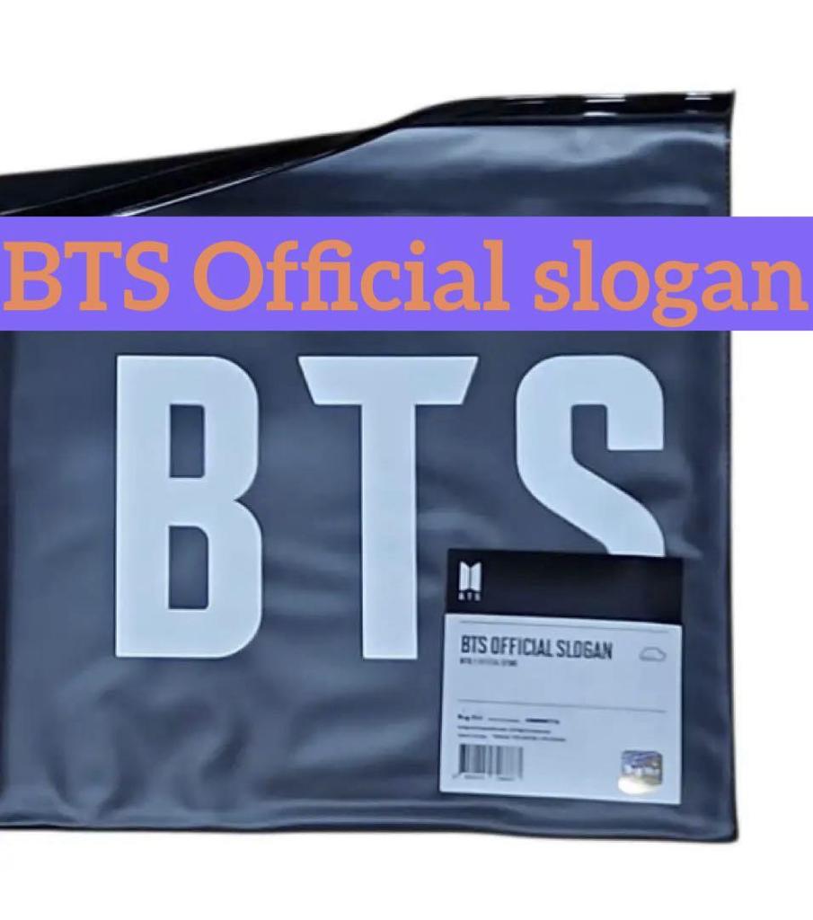 [USED] BTS Official Towel Slogan
