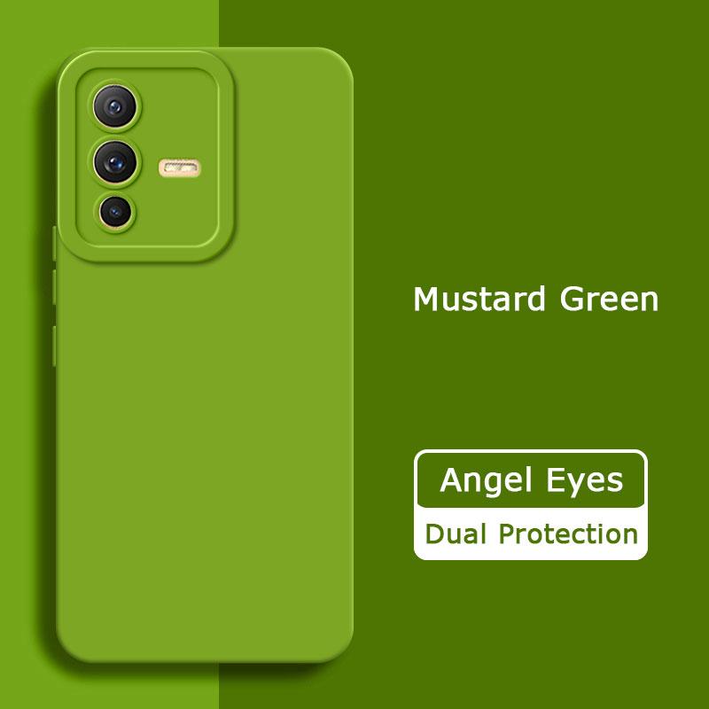 Angel Eyes Square Liquid Silicone Phone Case for VIVO V23 Pro 5G Soft Mobile Cover VIVOV23 V 23 V23Pro 360 Protective Shield Bag