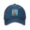 Happy Trotro Velvet Cute Cartoon Denim Fabric Cap Casual Baseball Caps Adjustable Hat Summer Unisex Baseball Hats