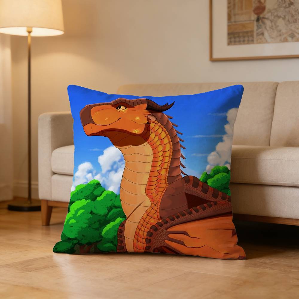 WWings of FFire Dragon Pillow Case Pattern Printed Pillowcase For Living Room Sofa Cushion Cover