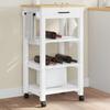 VidaXL Kitchen Trolley MONZA 48x40x90 Cm Solid Pine Wood 376081