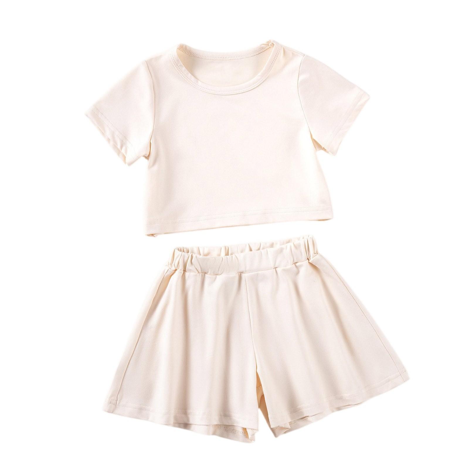 

Boys Patchwork Shirt Set - Short Sleeve & Cargo Shorts Outfit 120 бежевый