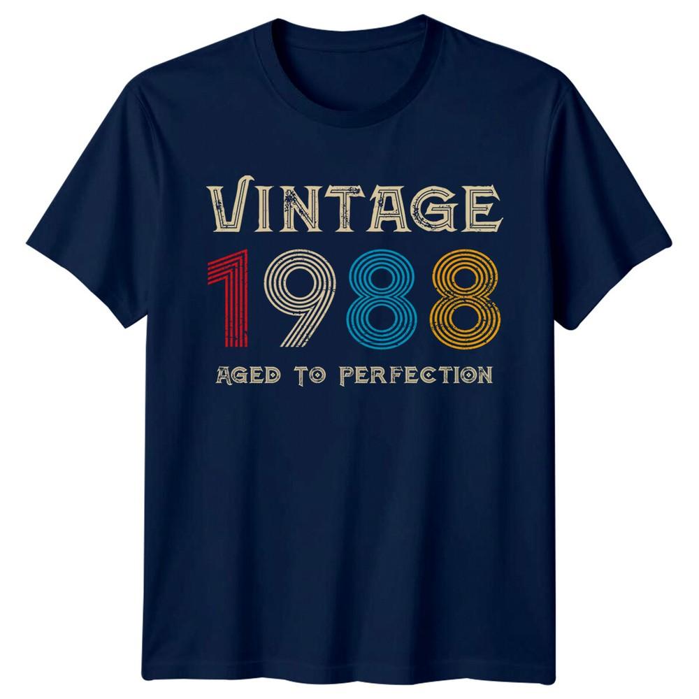 Vintage 1988 Unisexs T Shirt 38th Birthday Gift Aged To Perfection