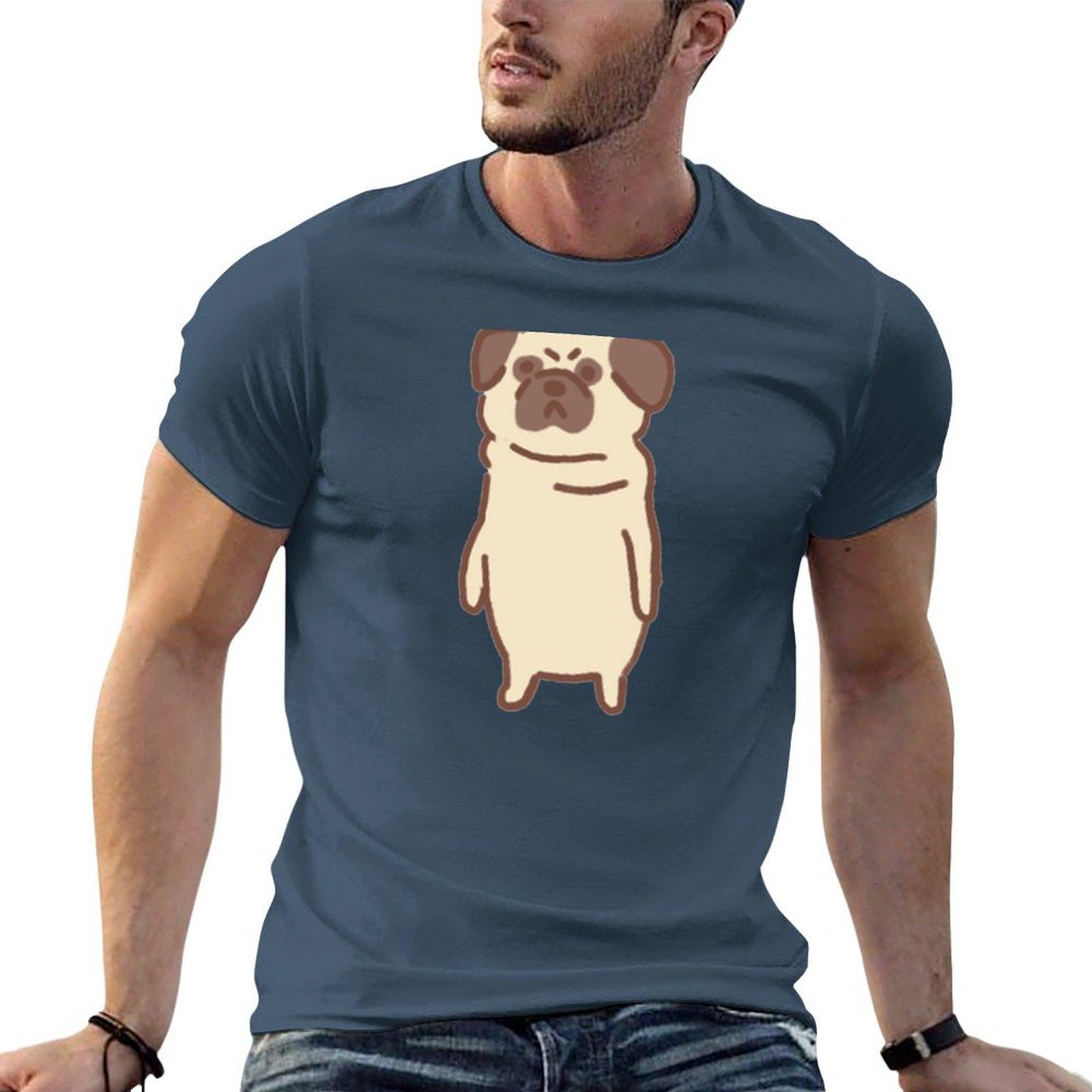 Pug Tshirt T Shirt Unisex Casual T Shirt Unisex 100 Cotton Luxury Brand Cotton T Shirts Unisex 100 Tshirt S