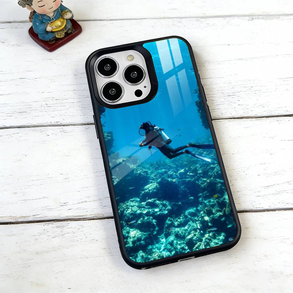 Scuba Diving Dive Phone Case For iPhone17,16,15,14,13,12,11 Plus,Pro Magnetic For Magsafe Wireless Charging