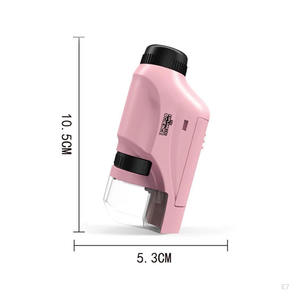 Microscopio per Bambini 60-120x Ottico Portatile Mini Portatile per