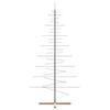 Vidaxl Metalowa Choinka Z Drewnianą Podstawą, Czarna, 210 Cm