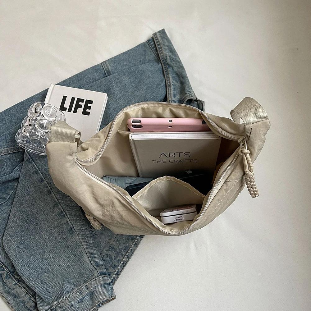 Women Stylish Dumpling Bag Multi-pockets Hobo Sling Bag Large Capacity Fashion Shoulder Bag Adjustable Strap Outdoor Travel Bag