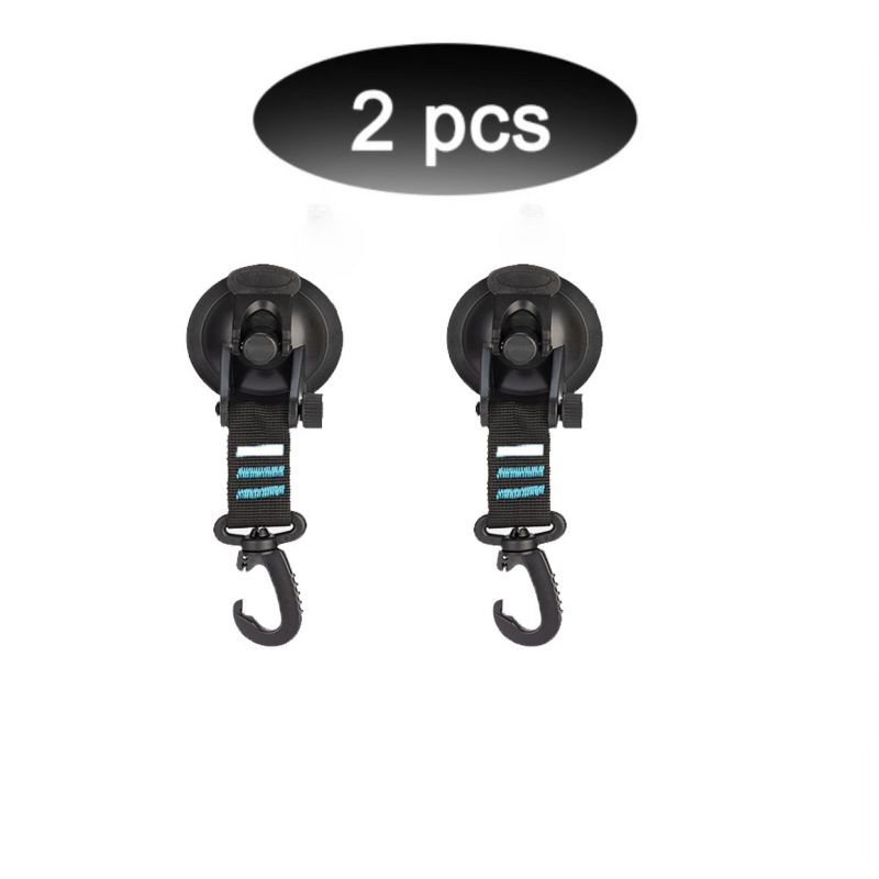 Cârlig cu ventuză pivotant Roșu Set 4 bucăți Ventuze Fereastră cu cârlige Puternic Cleme pentru copertină auto Accesorii rulotă