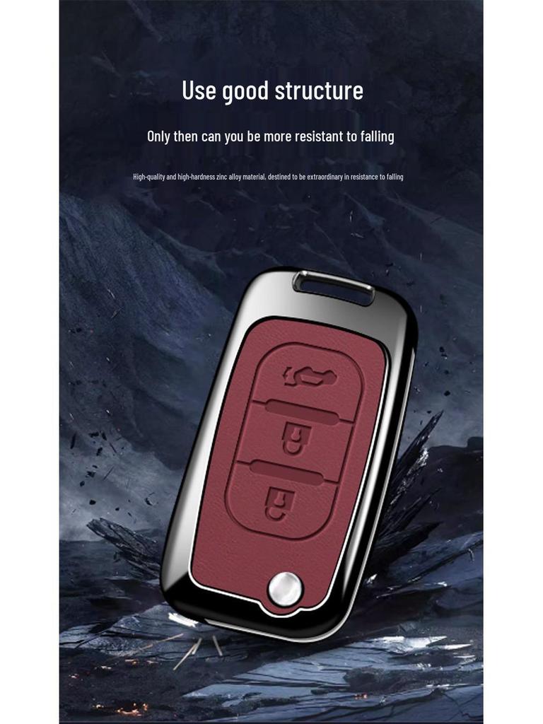 High-End Protective Key Case for Lada - Fashionable and Durable Cover with Buckle