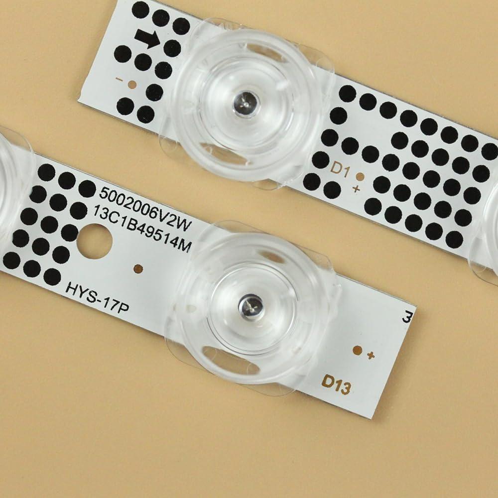 LED Backlight Strip TV Replacement Part for 50P615 50G61 50S525 50S435 50S434 50S43 50G63 4C-LB5013-ZM06J LVU500NDEL 4C-LB5013-Z