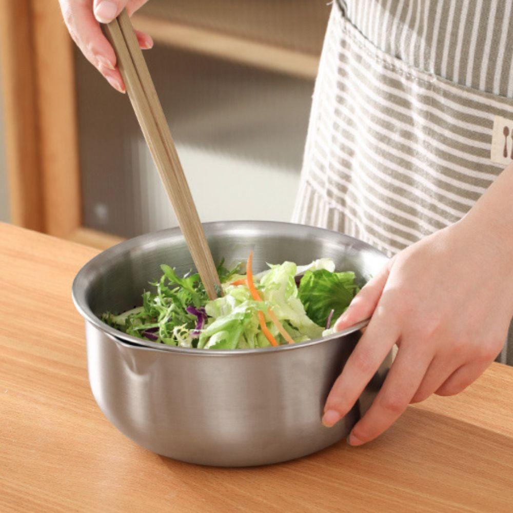 304 Stainless Steel Vegetable Washing Basin Detachable Fruit Strainer Basin Mixing Bowl Salad