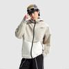 Li-Ning Lettuce Edge Water-Resistant Windbreaker Jacket With Hood Men Jacket Dusty-Gray AFDU951-2