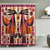 Vibrant Folk Art Shower Curtain - Colorful Bird & Floral Designs for Unique Bathroom Décor, Waterproof, Easy Care & Joyful