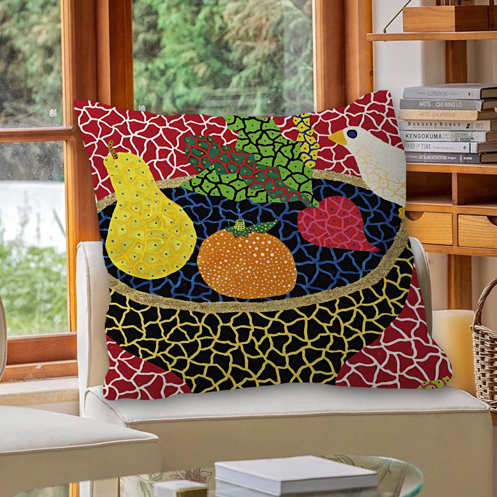 Beliebte Kunst YYayoi KusamaS Kissenbezug Kissenbezug Polsterung Sofa Wurfkissen Heimdekoration Kissenbezug